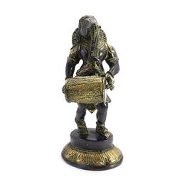 Ганеш Music дарующий счастье и удачу Antic бронза h-21см L-9см 1,973кг