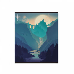Цена за 5 шт. Тетрадь общая ученическая ErichKrause Silhouette Landscapes, 96 листов, клетка, глянцевая ламинация_MIX-PACK  фото 3