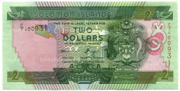 Банкнота 2 доллара 2011 года Соломоновы Острова