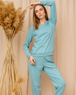 Свитшот однотонный SFO001 - Elena sorti фото 2