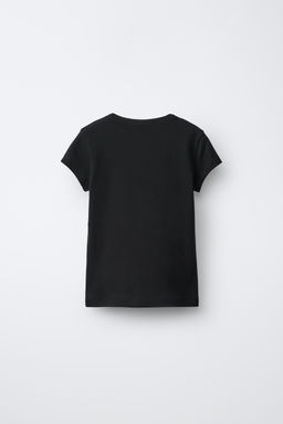 CAMISETA ESTAMPADA TEXTO / Negro - Zara фото 3
