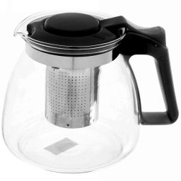 Чайник заварочный стеклянный 900 мл с металлическим ситом Селфи.микс