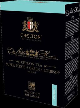CHELTON. Благородный дом. Черный и зеленый чай с саусепом 200 гр. карт.пачка