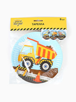 Цена за 2 шт. Тарелка одноразовая бумажная «Техника», 17см, 6 шт