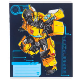 Цена за 10 шт. Тетрадь 12 листов, линейка, Трансформеры, 5 видов МИКС, Transformers - Hasbro фото 3