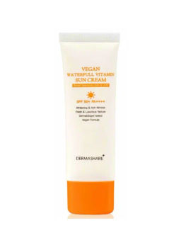 Vegan Waterfull Vitamin Sun Cream - Крем для лица солнцезащитный с витамином С, 50 гр