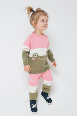 К 855/ш/светло-розовый,светлая полынь комплект д/дев яс