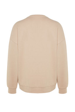TRENDYOL MAN Lacivert Bisiklet Yaka Oversize/Genis Kesim Yumusak F?rcal? Selanik Sweatshirt TMNAW24SW00057 - Trendyolmilla фото 24