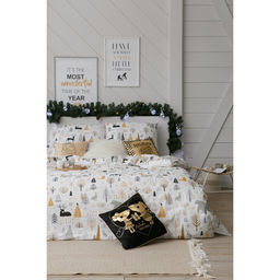 Постельное белье Этель Дуэт Let it snow (вид 1) 143*215 см - 2 шт, 240*220 см, 70*70 см - 2 шт  фото 11