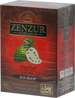 Zenzur. Soursop Black Tea 100 гр. карт.пачка фото 2