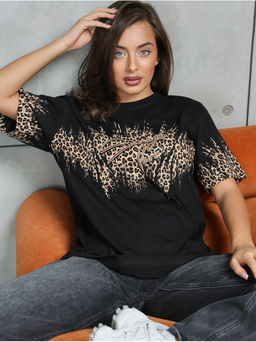 Футболка "Саваж" черный женская