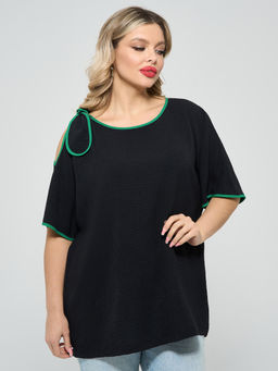 Блузка 0324-1 чёрный - Dora фото 3