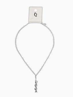 Кулон на цепочке «ДНК», цвет чернёное серебро