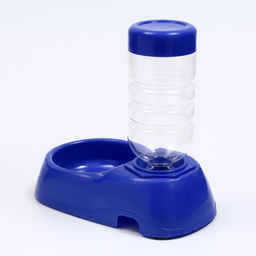Автопоилка малая со съёмной бутылкой, 260 мл, синяя - Пижон фото 4