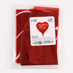 Цена за 5 шт. Шар воздушный фольгированный 18" «Я люблю тебя», красный