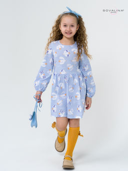 Платье Моана чайки на голубом ВБ - Sovalina фото 16