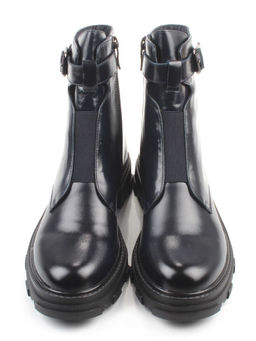 01-E2014B-497F DT. BLUE Ботинки демисезонные женские (натуральная кожа)