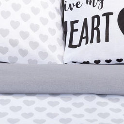 Постельное белье Этель 1.5 сп My heart 143*215 см, 150*214 см, 70*70 см -2 шт, бязь  фото 3