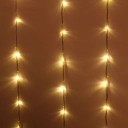 Гирлянда для дома ЗАНАВЕС "Водопад" ш1,5* в2,5 м 240 ламп LED, прозрач.пров, 8 реж, IP-20, Теплый белый (возможность соединения)