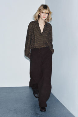 ZW COLLECTION GINGHAM BLOUSE