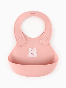 Нагрудник детский, светло-розовый