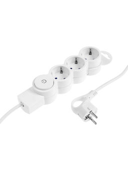 Удлинитель бытовой с выключателем В приДАЧУ, 3 гнезда, 3м, 10 А, 2200 вт, ПВС 3×0,75мм2, с заземлени