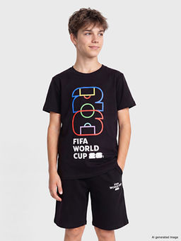 F?fa 2026 D?nya Kupas? Bask?l? Erkek ?ocuk Ti??rt