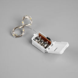 Светодиодная фигура из мишуры «Снежинка голубая» 32×2 см, 20 LED, батарейки AG10×3 (в комплекте), свечение тёплое белое