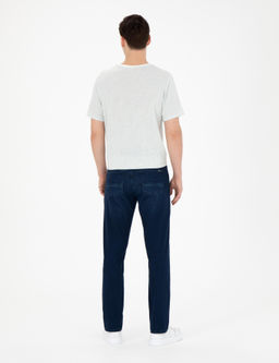 Koyu Lacivert Straight Fit Jean Pantolon