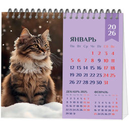 Календарь-домик настольный 2026 Atache, Котенок, 120х110 - Attache фото 3