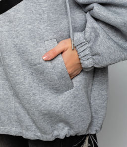 Толстовка #КТ5993, серый меланж - Dommod фото 5