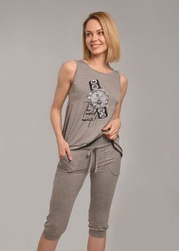 Комплект с бриджами ВРЕМЯ (серый №3) - Ивановская трикотажная компания фото 2