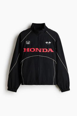 Chaqueta de ch?ndal en nailon estampado Loose Fit