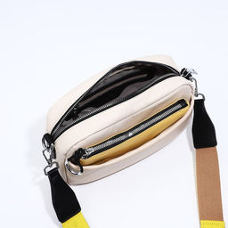 Сумка кросс-боди на молнии, цвет бежевый - Simaland фото 8