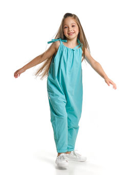 Комбинезон для девочки UD 7166 бирюза - Mini maxi фото 5