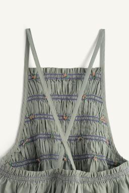 VESTIDO PICHI GOMAS FLORES BORDADAS LIMITED EDITION / Azul / Verde - Zara фото 8