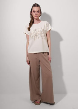 CLE Футболка жен. 256840/172зз_п молочный - Clever wear фото 5