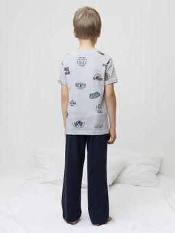 К 1646/городское ралли,индиго пижама для мал