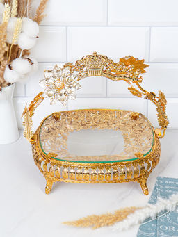 Ваза для фруктов Элит 25х18 см прямоугольная / VGK-490 /уп 24/ - ГалеонТрейд фото 2