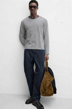 REGULAR FIT JOGGER WAIST TROUSERS - Zara фото 16