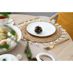 Салфетка сервировочная на стол Доляна Фина, d=30 см  фото 5