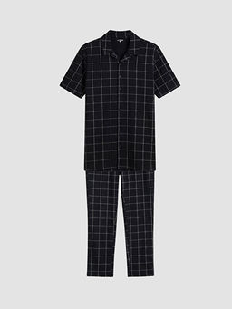 Regular Fit Ekose Erkek Pijama Tak?m
