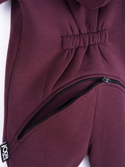 Комбинезон с клапаном и капюшоном Марсала утепленный - Bungly фото 5