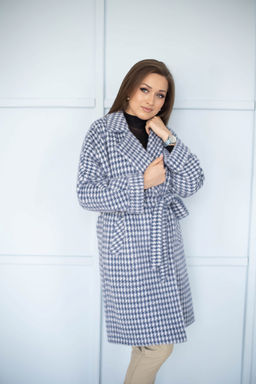 Пальто женское демисезонное 22480 (grey blue)