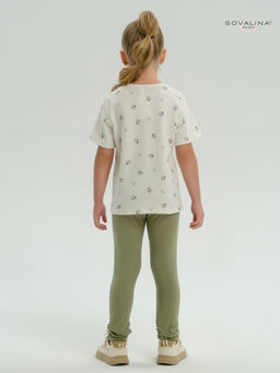 Костюм Мулан бордовые тюльпанчики-оливка - Sovalina фото 23