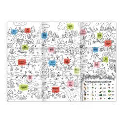 Раскраска-постер для детей арт. 50729/ 10 Whats up in the forest. В лесу - Феникс+ фото 2