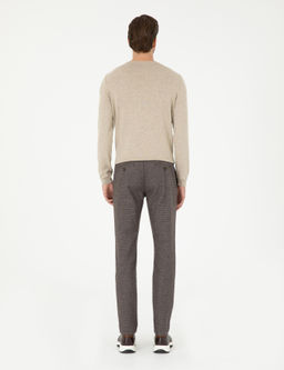 Kahverengi Slim Fit Kanvas Pantolon - Pierre cardin фото 4