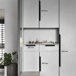 Ручка торцевая CAPPIO RP100BL, L=200 мм, цвет черный