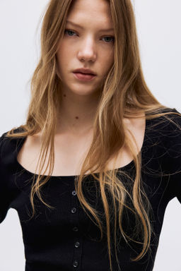 Top con escote cuadrado - H&m фото 9
