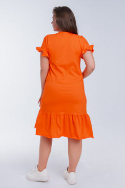 Платье женское из кулирки Чейси 2 оранжевый - Амадэль фото 12